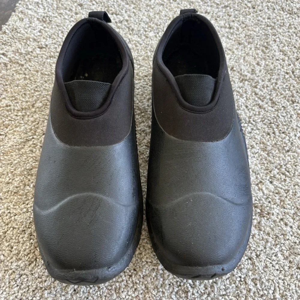 Brazos Work Force garden shoes waterproof black rubber neoprene Men's Size 7